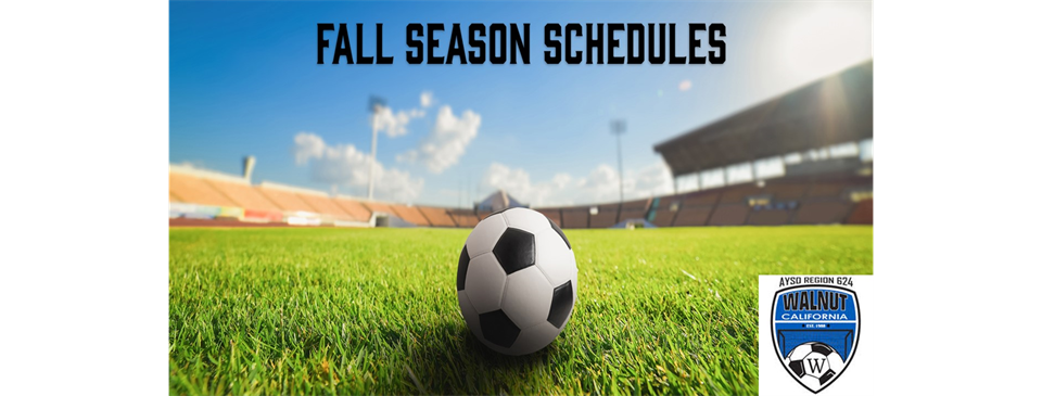 Fall Season Schedules